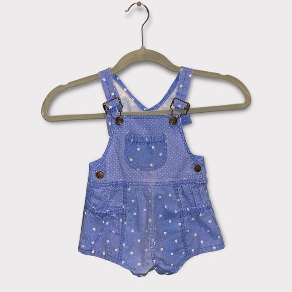 Vintage Tot Trends Blue Short Overalls - Picture 1 of 7
